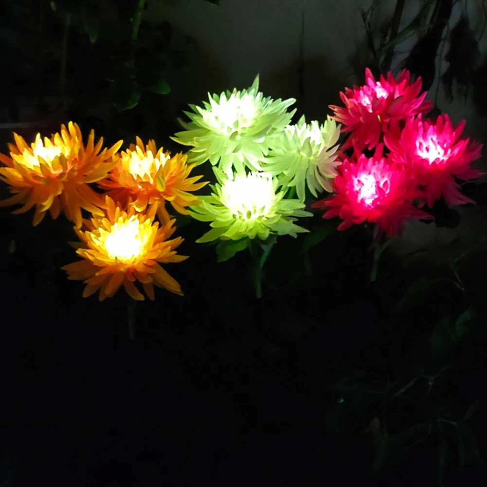 2pcs Solar Lawn Stake Light LED Chrysanthemum Flower Home Garden Decoration Lamp Landscape Lawn Lamp Path Lighting Outdoor Light
2pcs Solar Lawn Stake Light LED Chrysanthemum Flower Home Garden Decoration Lamp Landscape Lawn Lamp Path Lighting Outdoor Light
