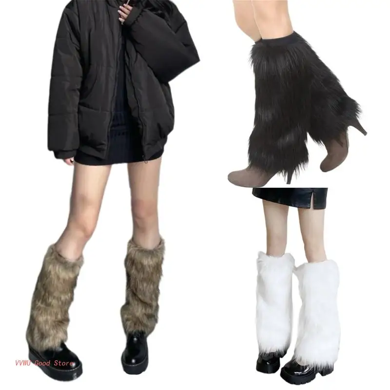 Women Winter Solid Color Furry Leg Warmer Stockings Harajuku Gothic Leggings Cover Boots Shoes Cuffs Faux Fur Long Socks
Women Winter Solid Color Furry Leg Warmer Stockings Harajuku Gothic Leggings Cover Boots Shoes Cuffs Faux Fur Long Socks