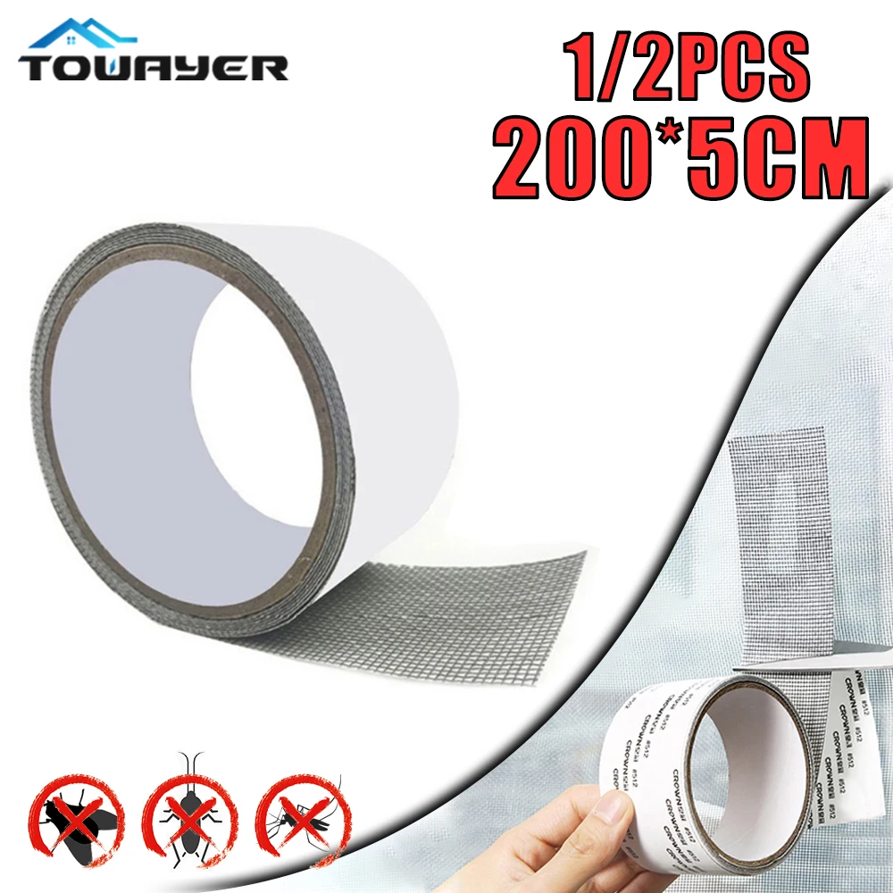 1/2PCS Window Screen Repair Tape Fix Net Window Home Adhesive Anti Mosquito Fly Bug Mosquito Mesh Broken Holes Patch Repair
1/2PCS Window Screen Repair Tape Fix Net Window Home Adhesive Anti Mosquito Fly Bug Mosquito Mesh Broken Holes Patch Repair