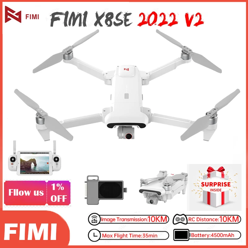 FIMI X8SE 2022 V2 Дроны с камерой HD 8K GPS Профессиональный Квадрокоптер с камерой RC Вертолет 3-осевой карданный 4K камера GPS RC 
FIMI X8SE 2022 V2 Дроны с камерой HD 8K GPS Профессиональный Квадрокоптер с камерой RC Вертолет 3-осевой карданный 4K камера GPS RC