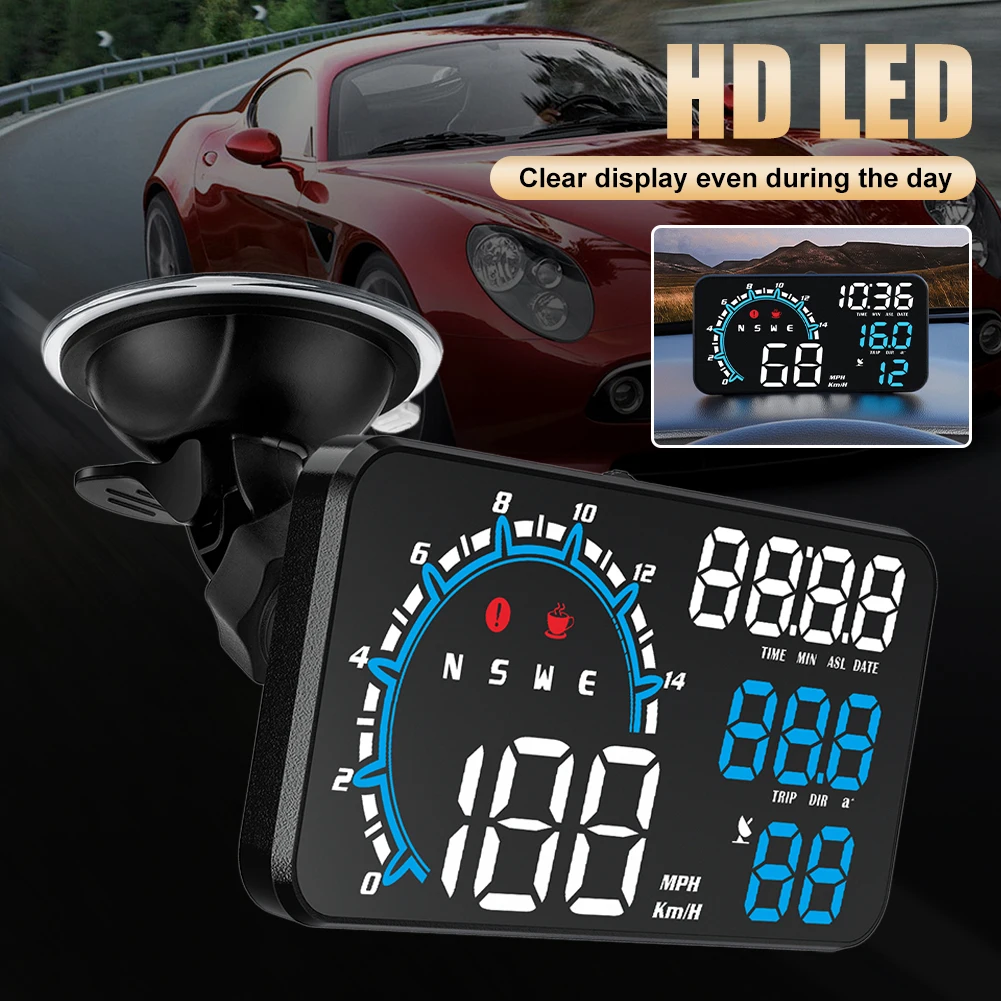 G11 Universal HUD GPS Head Up Display Speedometer Odometer LED Display Windscreen Projector with Overspeed Fatigue Driving Alarm
G11 Universal HUD GPS Head Up Display Speedometer Odometer LED Display Windscreen Projector with Overspeed Fatigue Driving Alarm