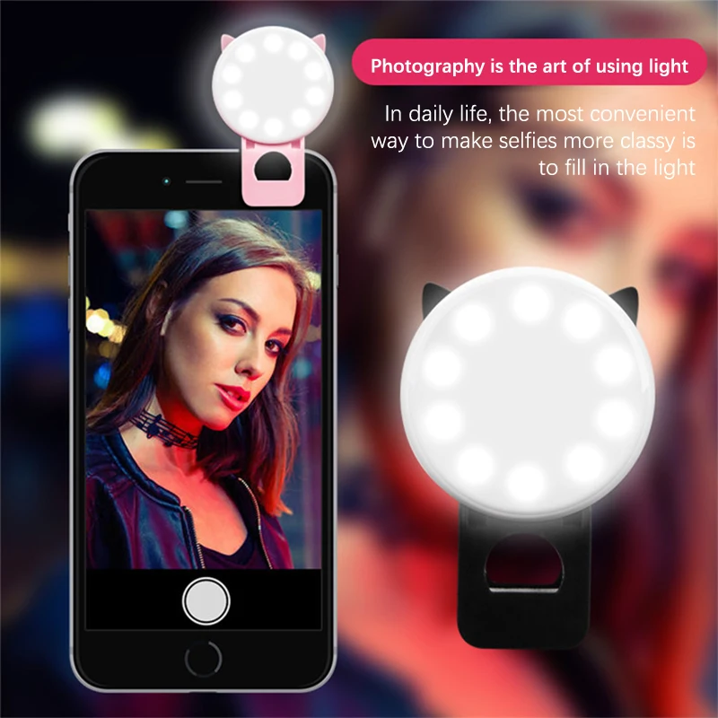 LED Flash Rechargeable Clip Mini Cartoon Fill-in Light Eye Makeup Applicators Self Care Gifts Online Live Selfie Shot LED Flash
LED Flash Rechargeable Clip Mini Cartoon Fill-in Light Eye Makeup Applicators Self Care Gifts Online Live Selfie Shot LED Flash