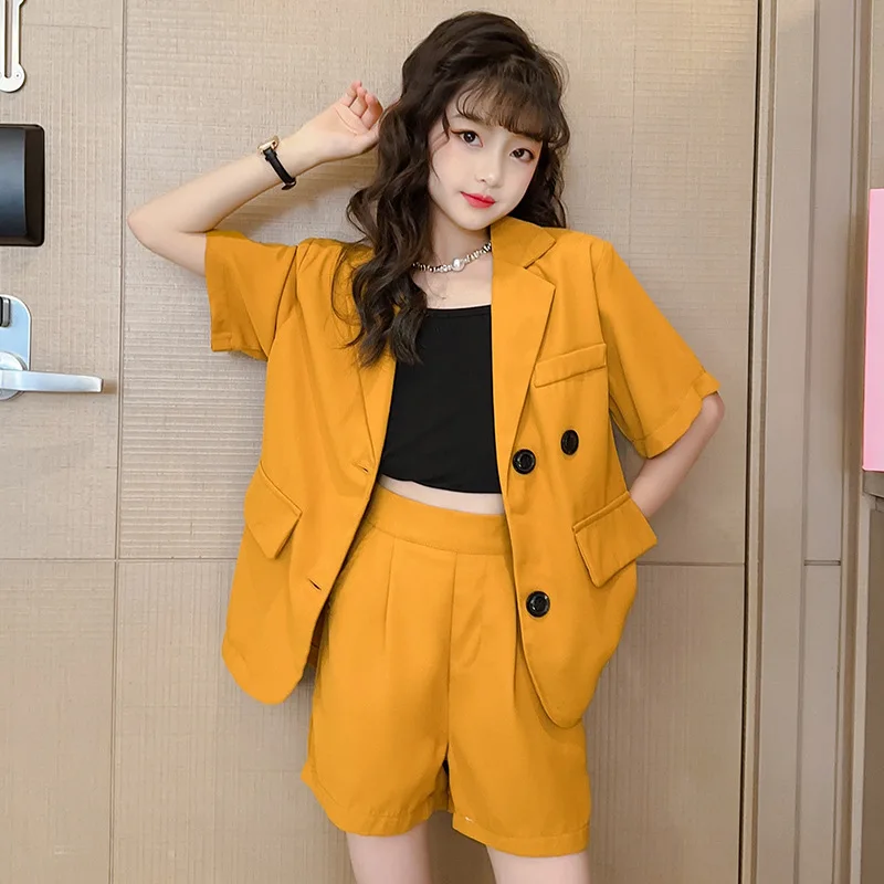 teen Girls clothes Set Summer 2023 Casual Blazer+Shorts 2-piece Suit Kids Thin School Student Children Clothes Outfits 12 13 14
teen Girls clothes Set Summer 2023 Casual Blazer+Shorts 2-piece Suit Kids Thin School Student Children Clothes Outfits 12 13 14