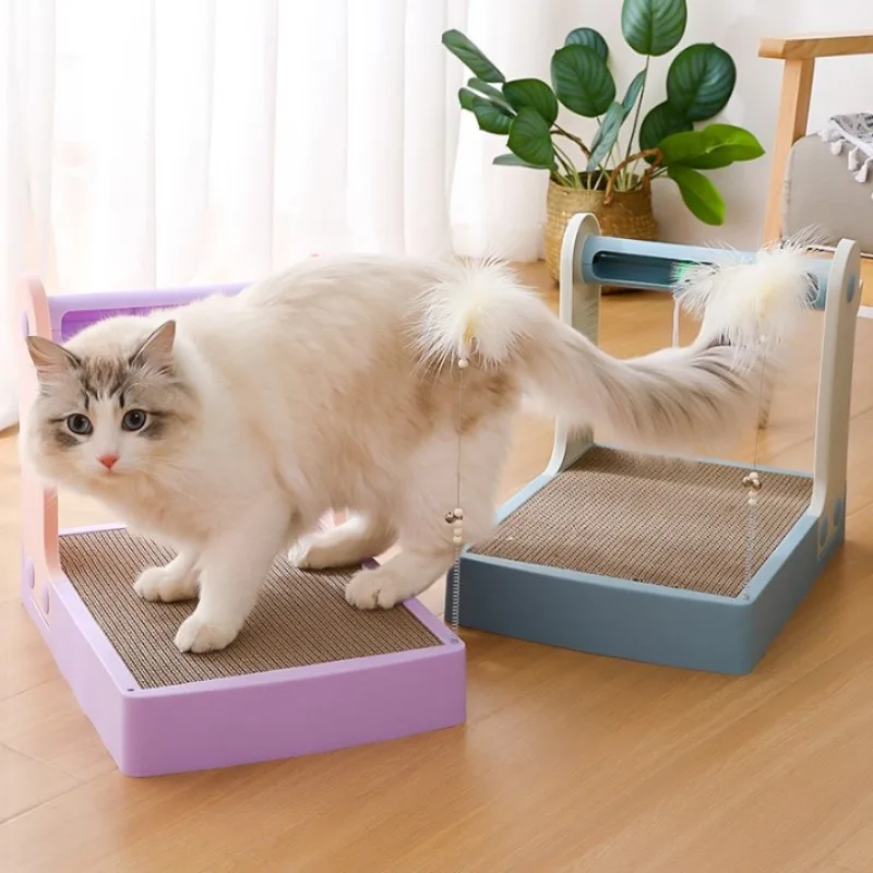 Duckling Shape Scratching Board with Cat Teaser, Play Board with Bell, Indoor Pet Toy, Landscaping Home Decorations, New, 4 in 1
Duckling Shape Scratching Board with Cat Teaser, Play Board with Bell, Indoor Pet Toy, Landscaping Home Decorations, New, 4 in 1