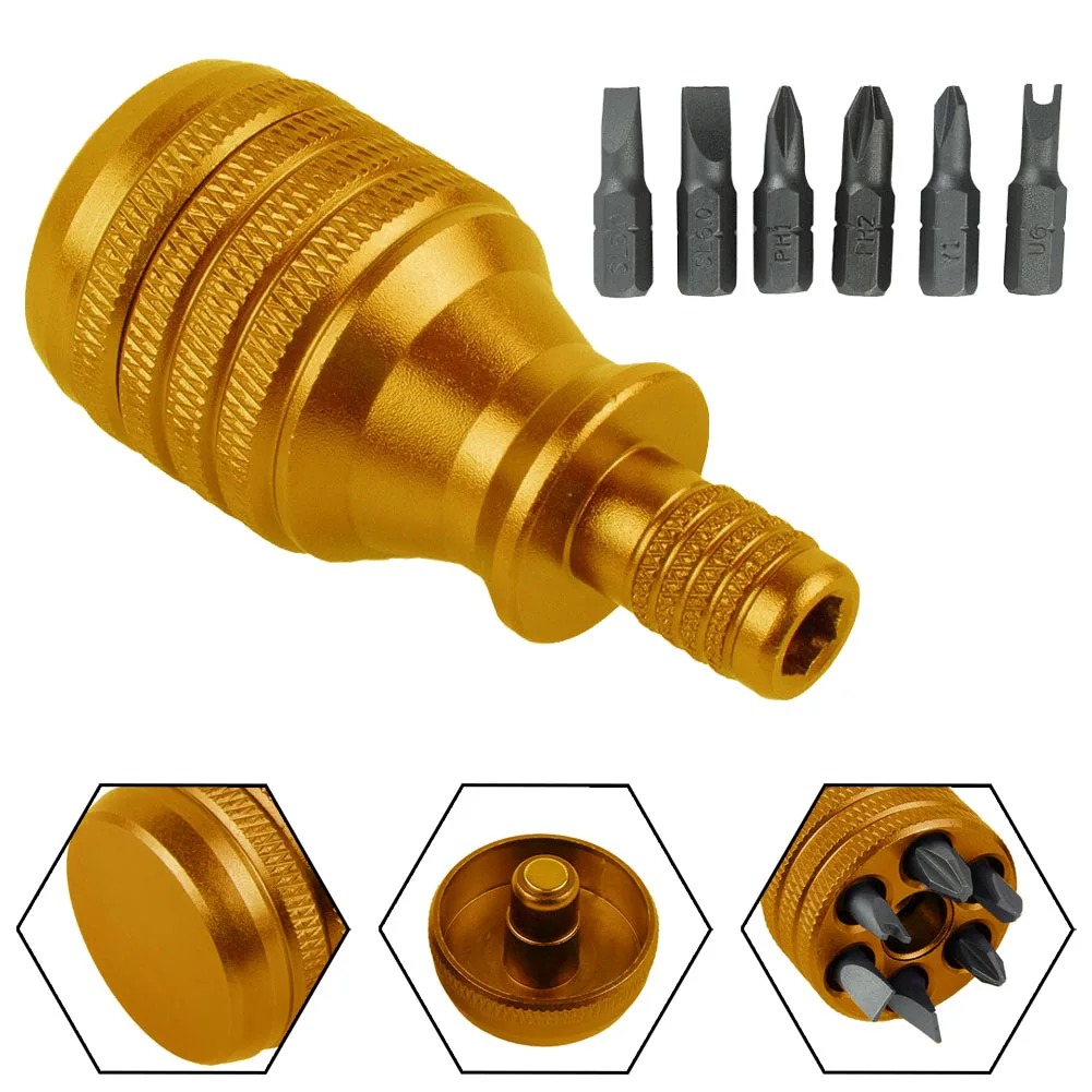 7 In1 Screwdriver Set 1/4inch Magnetic Screwdrivers Alloy Steel Screw Driver Bits Portable Multi-function Repair Tools
7 In1 Screwdriver Set 1/4inch Magnetic Screwdrivers Alloy Steel Screw Driver Bits Portable Multi-function Repair Tools