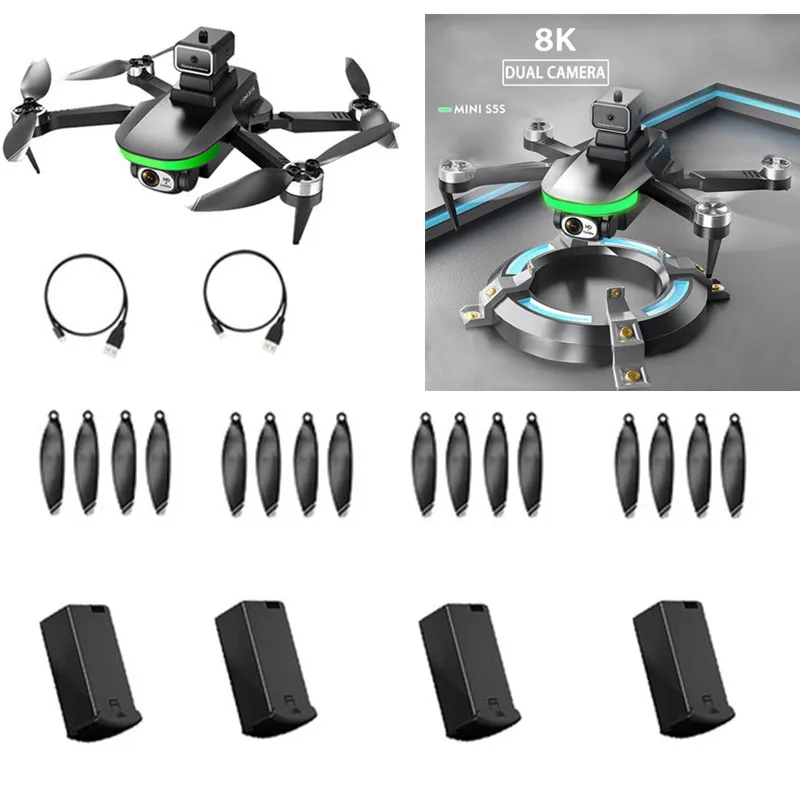 S5S RC Drone Spare Parts S5S Drone Battery 3.7V 1600mAh Battery/Propeller S5S RC Drone Accessories S5S Mini Drone Battery Blades
S5S RC Drone Spare Parts S5S Drone Battery 3.7V 1600mAh Battery/Propeller S5S RC Drone Accessories S5S Mini Drone Battery Blades