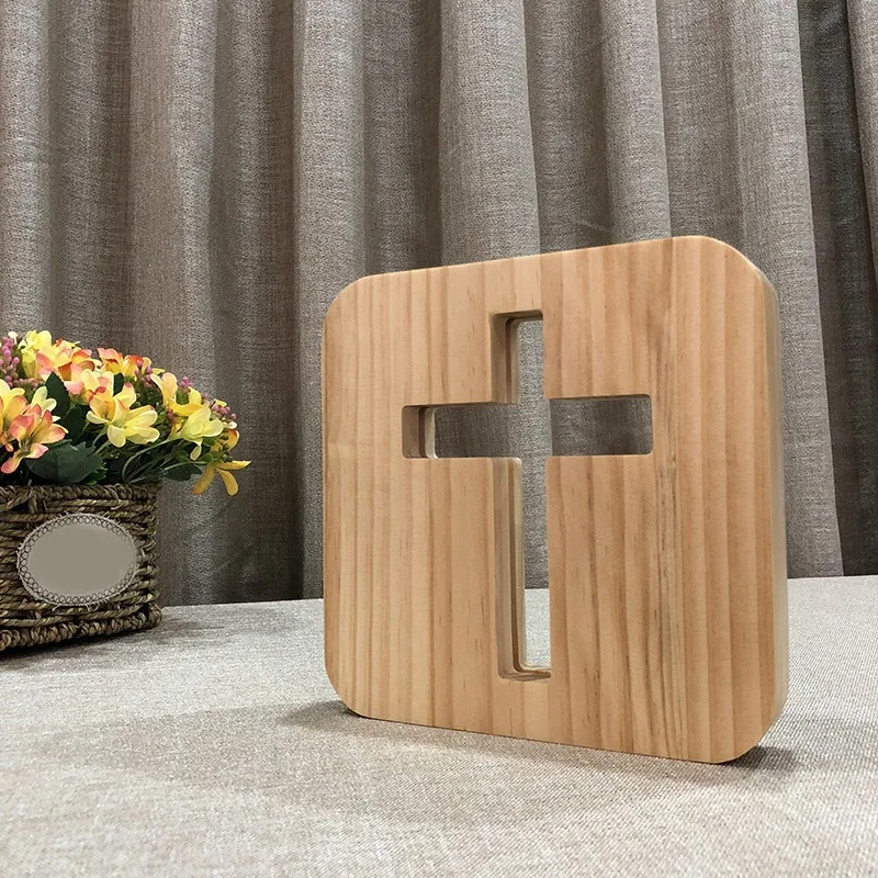 2X 3D LED Lamp Night Light USB Desk Table Lamps Christianity Crucifix Crafts For Gift Home Decoration Wooden Cross
2X 3D LED Lamp Night Light USB Desk Table Lamps Christianity Crucifix Crafts For Gift Home Decoration Wooden Cross
