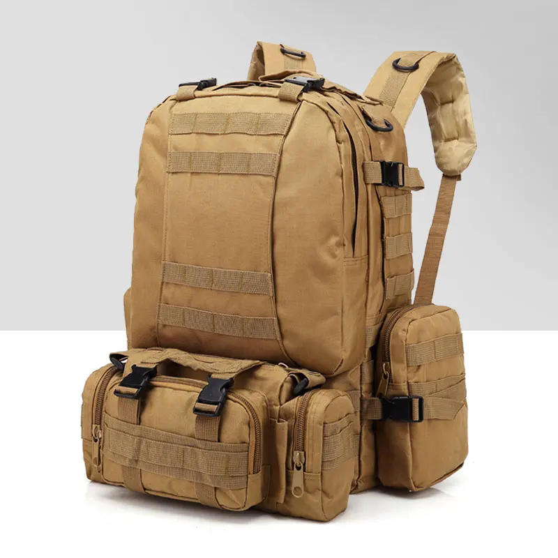 Outdoor Travel Backpack Oxford Fabric Military Tactical Backpack Climbing Mountaineering Bag Camping Hiking Trekking Rucksack
Outdoor Travel Backpack Oxford Fabric Military Tactical Backpack Climbing Mountaineering Bag Camping Hiking Trekking Rucksack