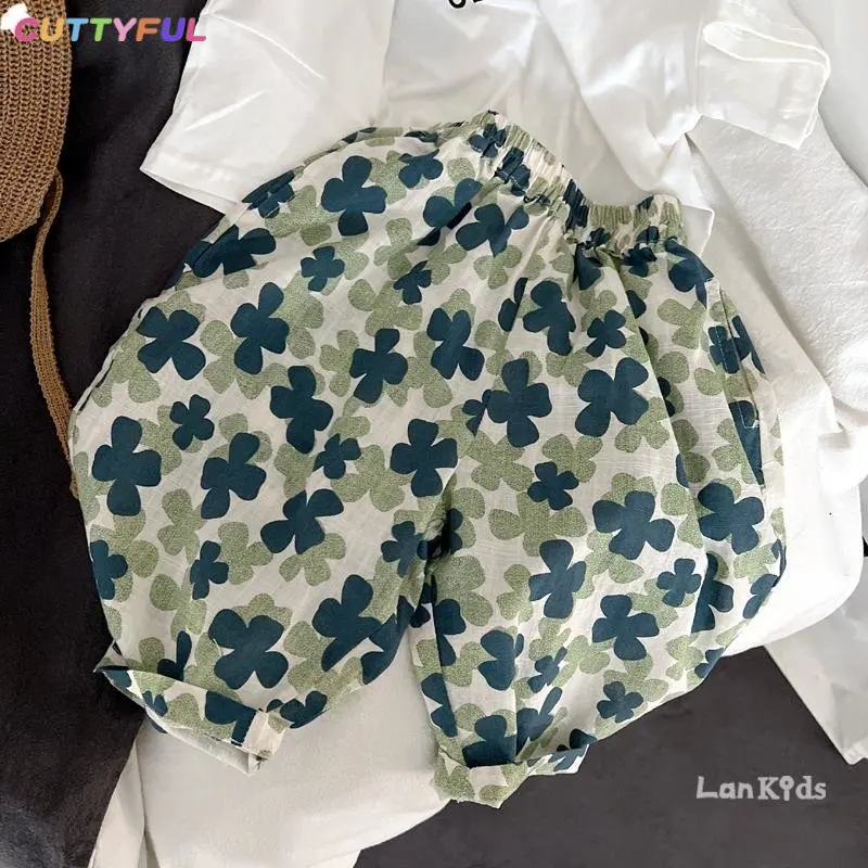 Cuttyful Summer Kids Girl Pants Thin Green Cotton Linen Print Loose Mosquito Shorts Children Girls Prevention Casual Soft Shorts
Cuttyful Summer Kids Girl Pants Thin Green Cotton Linen Print Loose Mosquito Shorts Children Girls Prevention Casual Soft Shorts