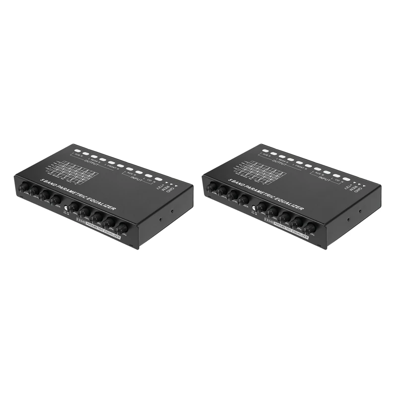 2X 5-Band Car Audio Equalizer, Adjustable 5 Bands EQ Car Amplifier Graphic Equalizer With CD/AUX Input Select Switch
2X 5-Band Car Audio Equalizer, Adjustable 5 Bands EQ Car Amplifier Graphic Equalizer With CD/AUX Input Select Switch