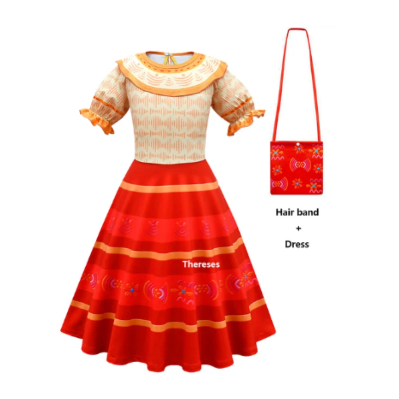 Dress Magic Full House Encanto cosplay flower side collar bagbag 2-8 year Princess dresses Christmas Halloween role play Costume
Dress Magic Full House Encanto cosplay flower side collar bagbag 2-8 year Princess dresses Christmas Halloween role play Costume