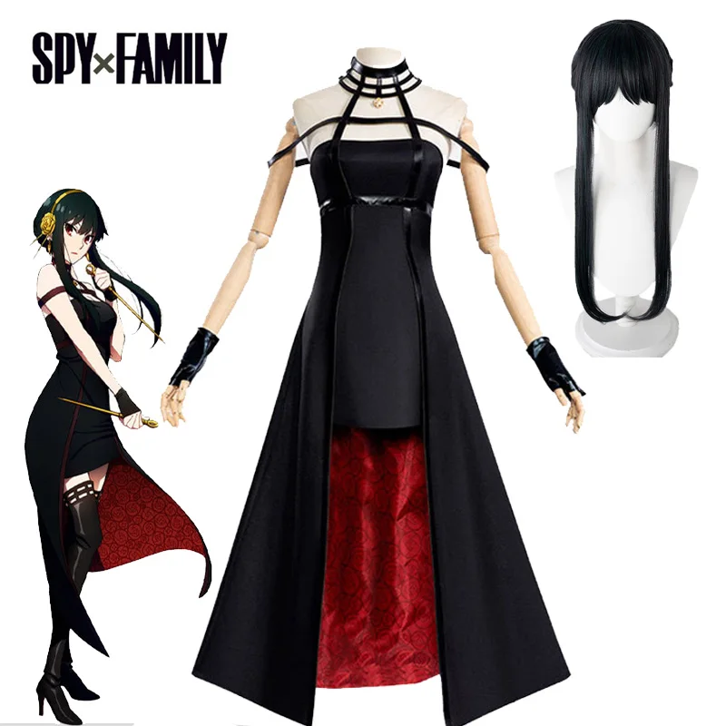 Anime Spy X Family Yor Forger Cosplay Costume Killer Gothic Halter Black Dress Outfit Halloween Party Set
Anime Spy X Family Yor Forger Cosplay Costume Killer Gothic Halter Black Dress Outfit Halloween Party Set