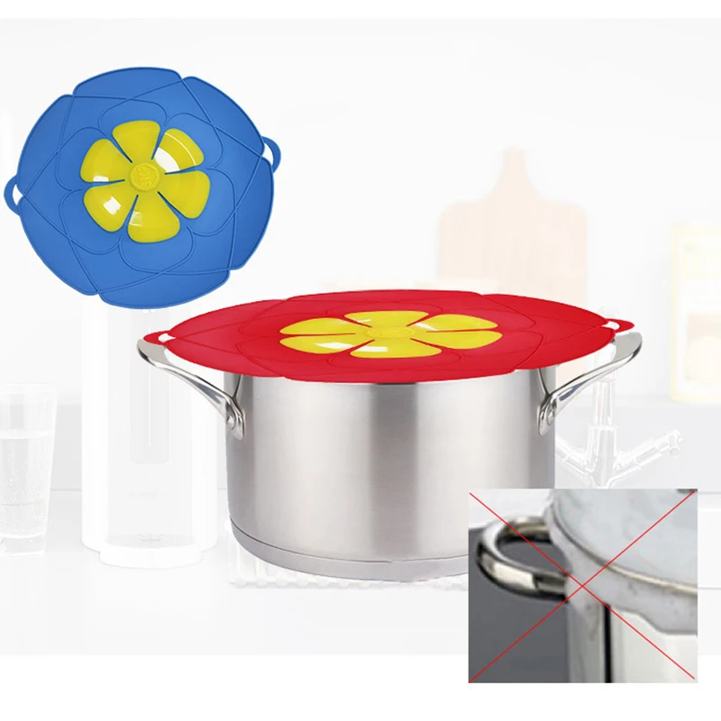 Anti-Overflow Silicone Lids Cookware Spill Stopper Silicone Plugging Pot Lid Pots Cookware Household Kitchen Convenient Supplies
Anti-Overflow Silicone Lids Cookware Spill Stopper Silicone Plugging Pot Lid Pots Cookware Household Kitchen Convenient Supplies