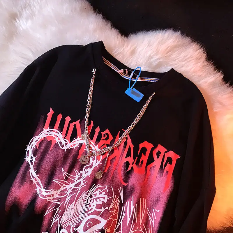 2022 Retro hiphop street frying graffiti cartoon round neck sweater fashion ins men and women velvet street lovers in winter
2022 Retro hiphop street frying graffiti cartoon round neck sweater fashion ins men and women velvet street lovers in winter