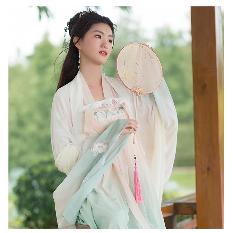 Daily Recreational Embroider Han Fu Suit Chinese traditional dress Period Edition Pink Fastens Nifty Sweet Super Fairy Girl
Daily Recreational Embroider Han Fu Suit Chinese traditional dress Period Edition Pink Fastens Nifty Sweet Super Fairy Girl