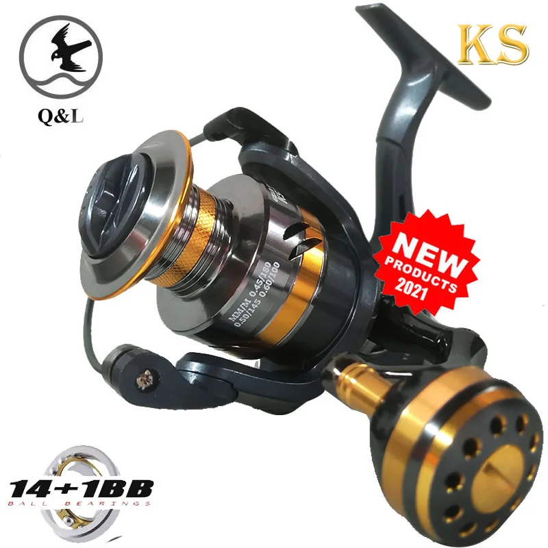 Q&L 2000-7000 5.2:1 Metal Spinning Fishing Reel Carp CNC Full Metal Rocker Large capacity wire cup Yellow 25kg Max Drag
Q&L 2000-7000 5.2:1 Metal Spinning Fishing Reel Carp CNC Full Metal Rocker Large capacity wire cup Yellow 25kg Max Drag