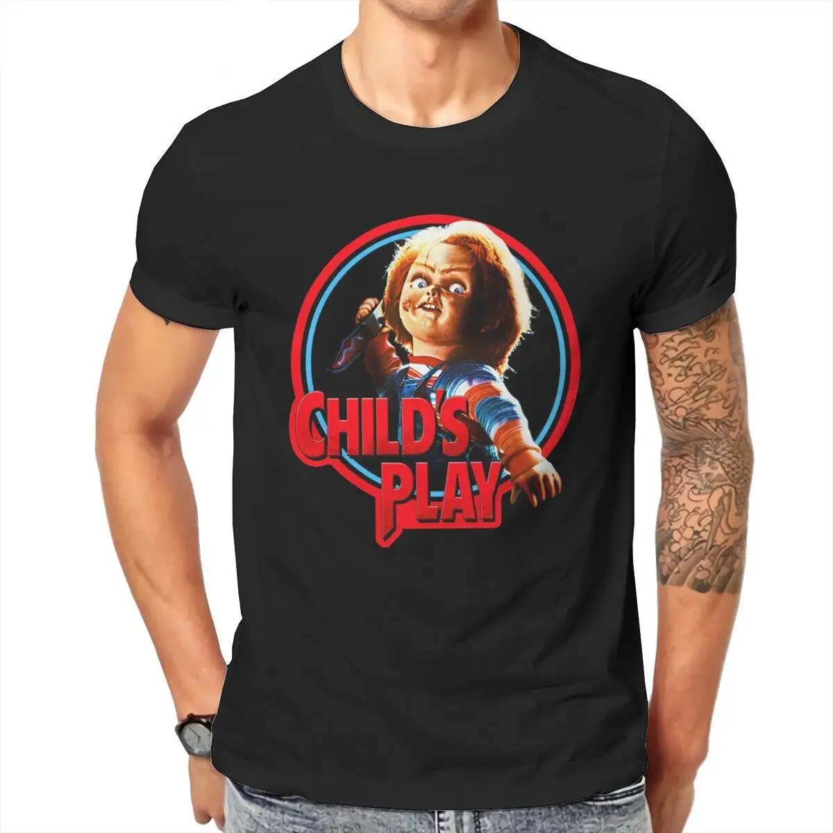 Cool Chucky Horror T-Shirts Men Round Collar Pure Cotton T Shirt Short Sleeve Tees 4XL 5XL Clothes
Cool Chucky Horror T-Shirts Men Round Collar Pure Cotton T Shirt Short Sleeve Tees 4XL 5XL Clothes