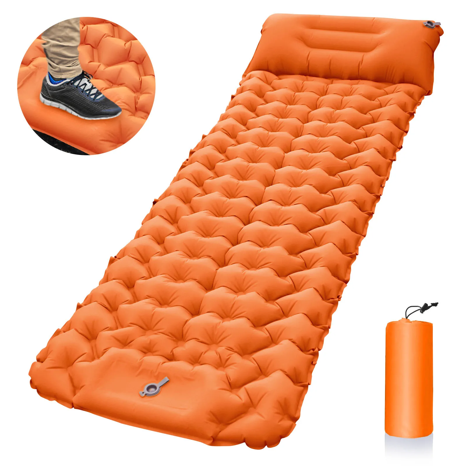 Outdoor Camping Sleeping Pad Inflatable Mattress with Pillows Travel Mat Folding Bed Ultralight Air Cushion Hiking Trekking Tool
Outdoor Camping Sleeping Pad Inflatable Mattress with Pillows Travel Mat Folding Bed Ultralight Air Cushion Hiking Trekking Tool