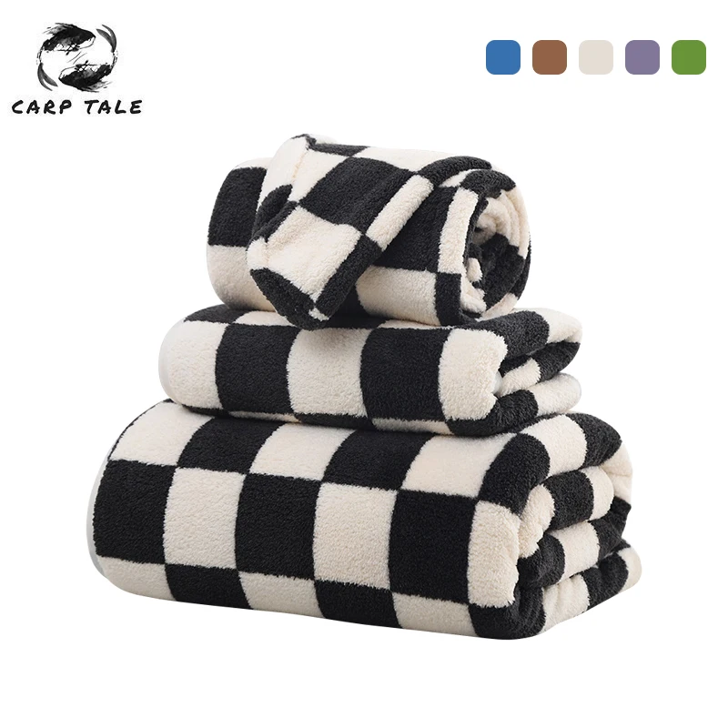 Quick Drying Microfiber Towels Washcloth Plaid Coral Velvet Towel Soft Absorbent Bath Towels for Adult Large Thick Face Towel
Quick Drying Microfiber Towels Washcloth Plaid Coral Velvet Towel Soft Absorbent Bath Towels for Adult Large Thick Face Towel