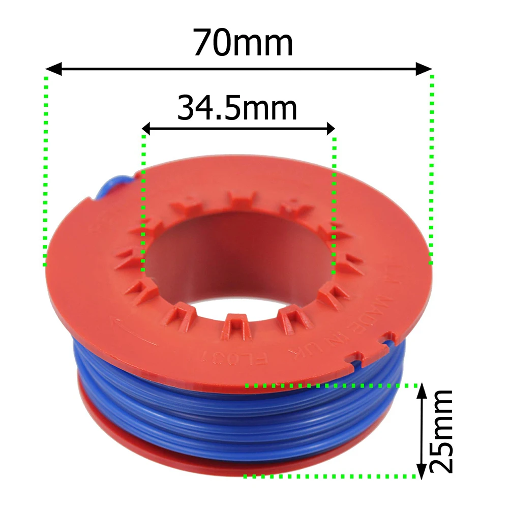 1pcs Line & Spool For Flymo ET21 Mini Trim ST Strimmer Trimmer Fly031 For Garden Lawn Mower Replacement Trimmer Spool Lines
1pcs Line & Spool For Flymo ET21 Mini Trim ST Strimmer Trimmer Fly031 For Garden Lawn Mower Replacement Trimmer Spool Lines
