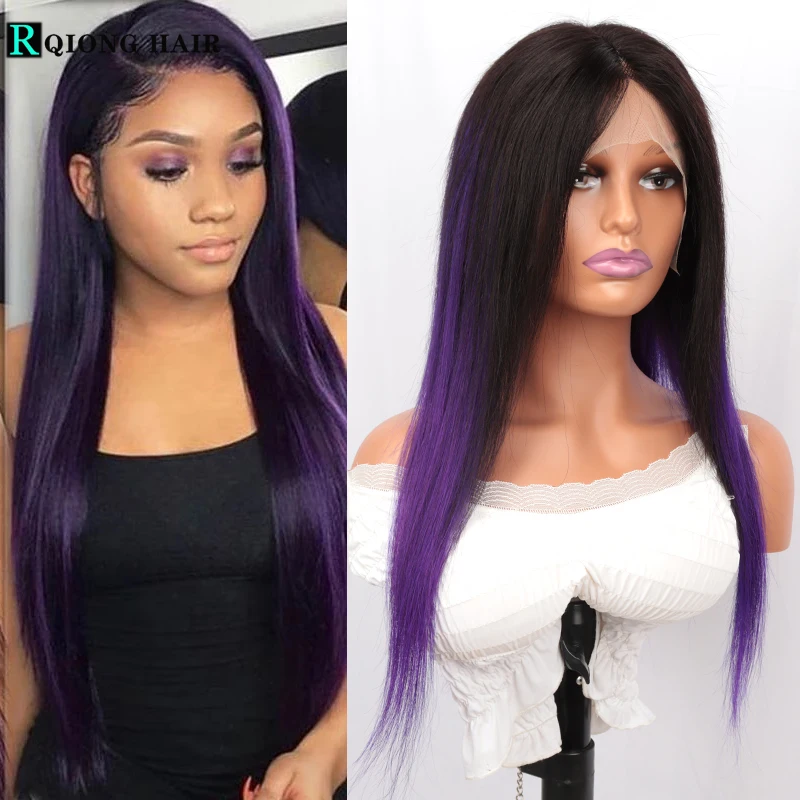 Purple Lace Front Wig Humain Hair Preplucked Straight 4x4 Lace Closure Wig Indian Straight Human Hair T Part Lace Wigs For Women
Purple Lace Front Wig Humain Hair Preplucked Straight 4x4 Lace Closure Wig Indian Straight Human Hair T Part Lace Wigs For Women