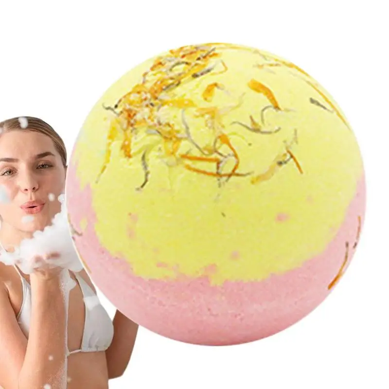 

Organic Bathing Bombs Moisturizing Dried Flower Bath Salt Balls Bubble Bath Fizzy With Natural Scented Bathbomb Shower Bomb For