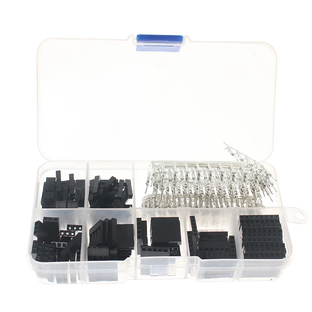 310pcs 2.54mm Dupont Jumper Header Connector Kit, with terminals, for electronic components and circuits electrical connections
310pcs 2.54mm Dupont Jumper Header Connector Kit, with terminals, for electronic components and circuits electrical connections