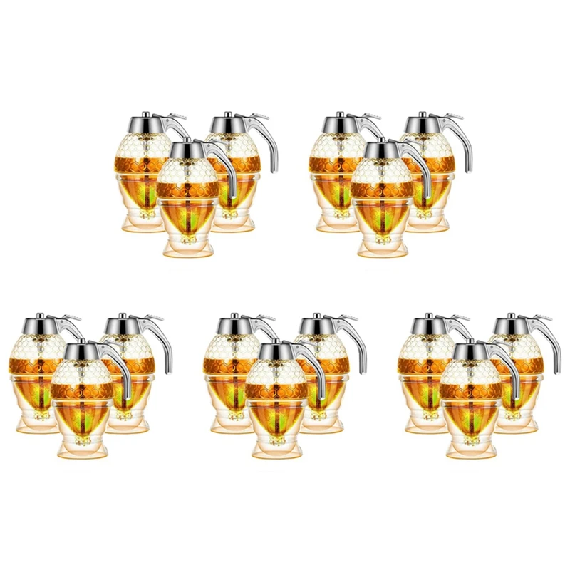 Honey Dispenser, No Drip Syrup Container With Stand, Beautiful Honeycomb Shaped Honey Pot, Syrup Sugar Container, 15Pack
Honey Dispenser, No Drip Syrup Container With Stand, Beautiful Honeycomb Shaped Honey Pot, Syrup Sugar Container, 15Pack
