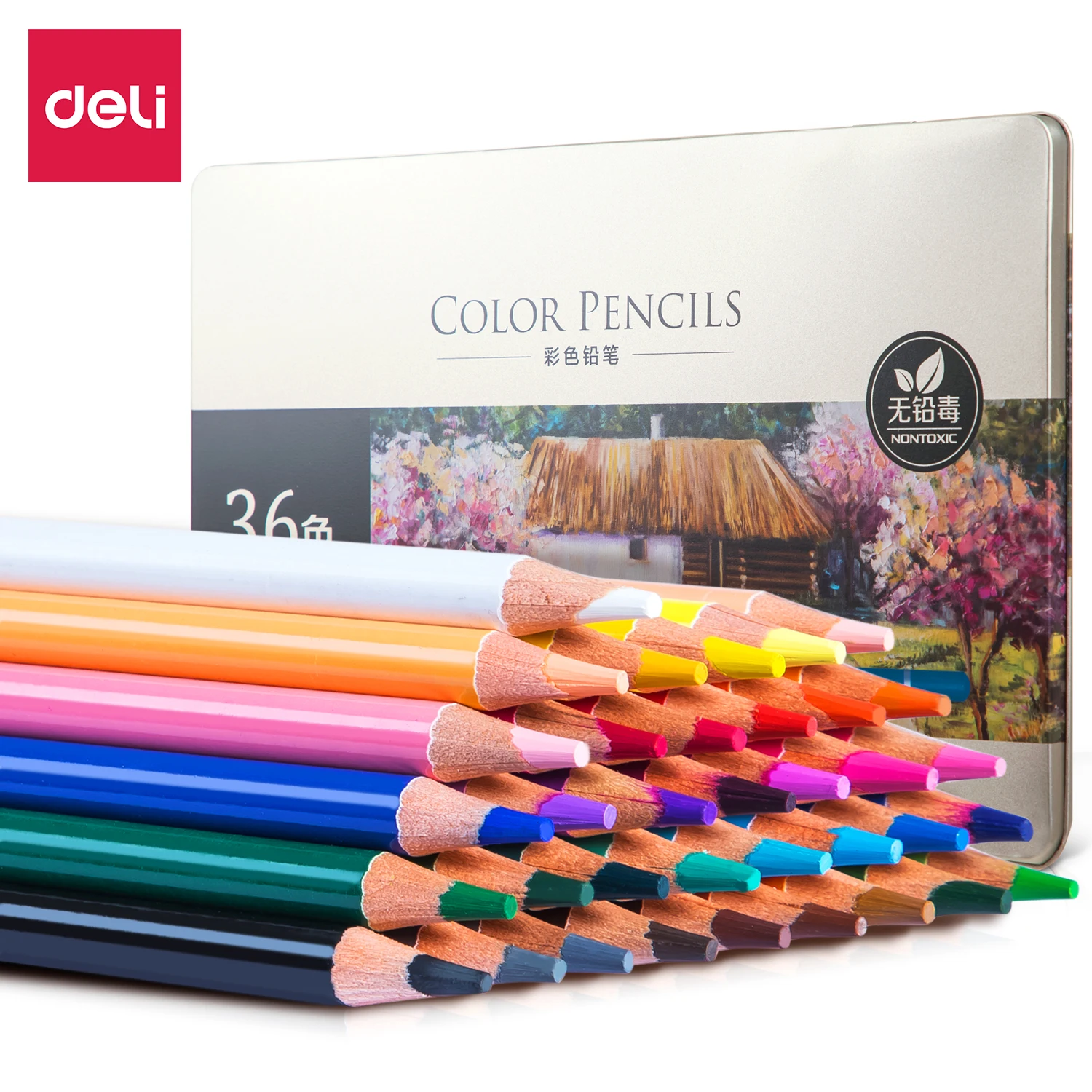 Deli Oily Lead 36 Colors Iron Box Classic Colored Pencils Suitable For Painting Design Sketching Comic Creation Etc
Deli Oily Lead 36 Colors Iron Box Classic Colored Pencils Suitable For Painting Design Sketching Comic Creation Etc