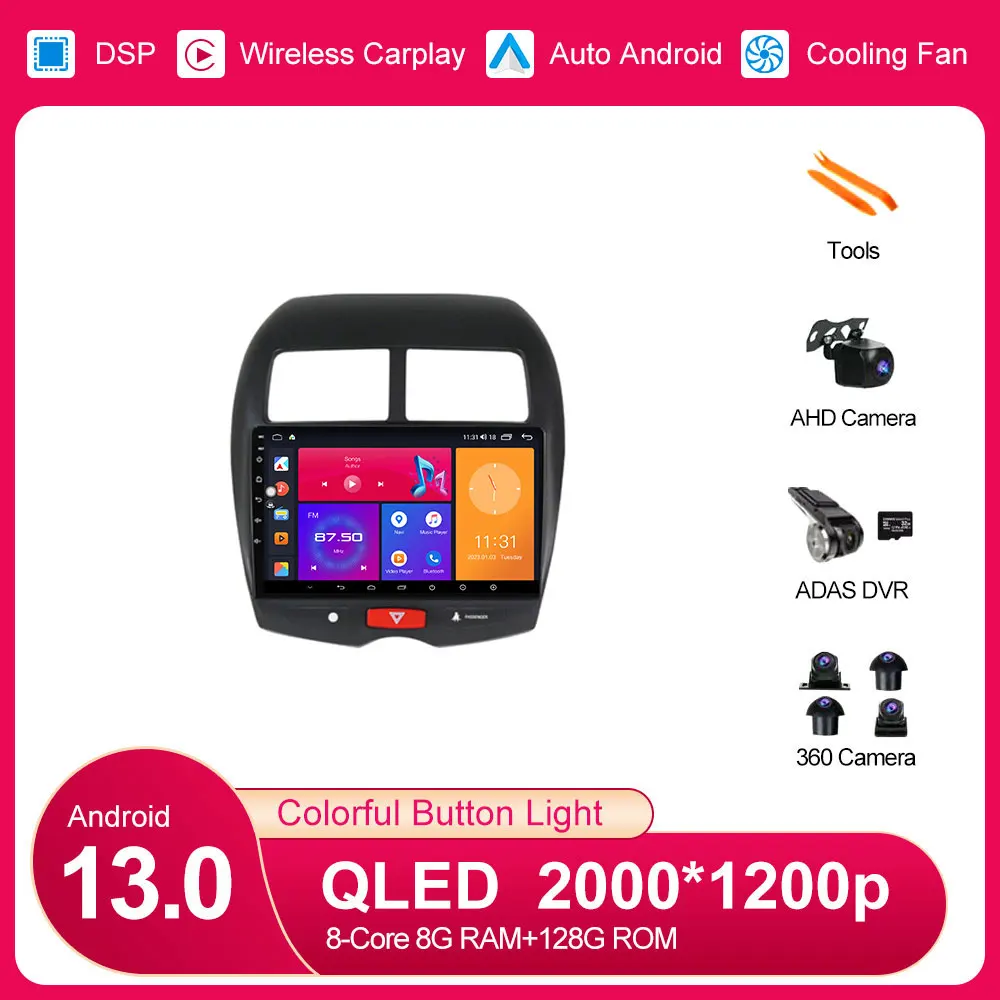 Для Mitsubishi ASX 1 2010 2011 2012 - 2016 Android 13 Автомобильный мультимедийный регистратор Авторадио GPS-навигация SD-карта красочная фотомагнитола
Для Mitsubishi ASX 1 2010 2011 2012 - 2016 Android 13 Автомобильный мультимедийный регистратор Авторадио GPS-навигация SD-карта красочная фотомагнитола