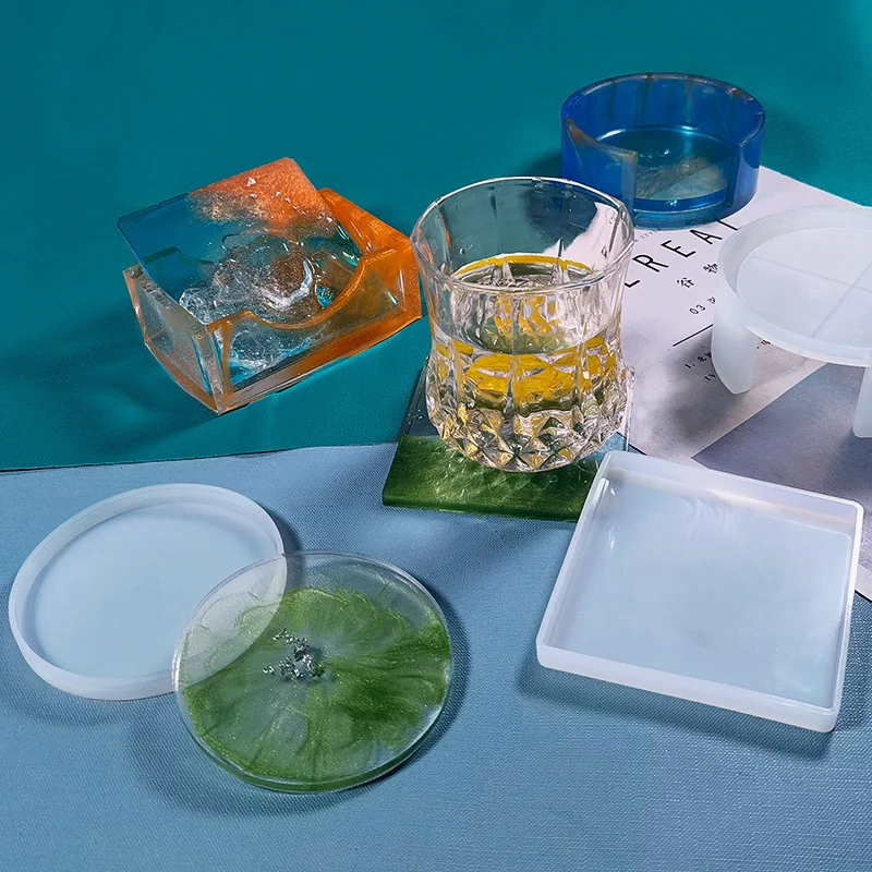 Decorative Storage Box Coaster Molds,DIY Making Coaster Shape Silicone Molds for Coaster,Crystal drop glue table Resin Molds
Decorative Storage Box Coaster Molds,DIY Making Coaster Shape Silicone Molds for Coaster,Crystal drop glue table Resin Molds