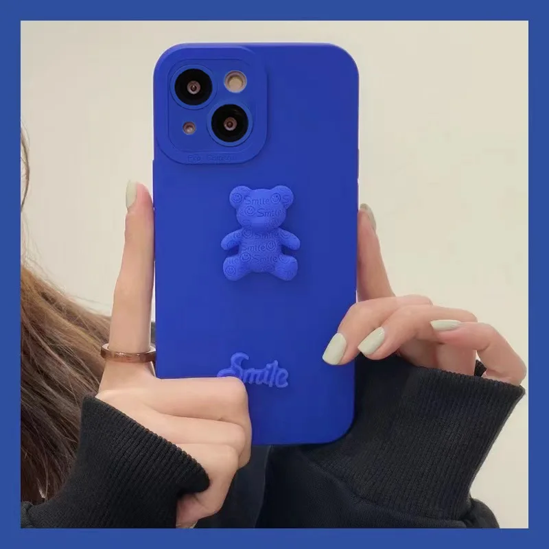 For iPhone 7 8 Plus Case Cute Klein blue 3D bear Silicone Cover For iPhone 13 11 12 Pro Max X XR XS Max Cartoon Soft phone Case
For iPhone 7 8 Plus Case Cute Klein blue 3D bear Silicone Cover For iPhone 13 11 12 Pro Max X XR XS Max Cartoon Soft phone Case