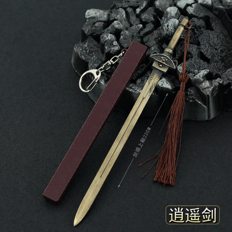 The Legend of Sword and Fairy Weapon Li Xiaoyao Sword Game Keychain Weapon Model Katana Samurai Sword Collection Kids Gift Toys
The Legend of Sword and Fairy Weapon Li Xiaoyao Sword Game Keychain Weapon Model Katana Samurai Sword Collection Kids Gift Toys