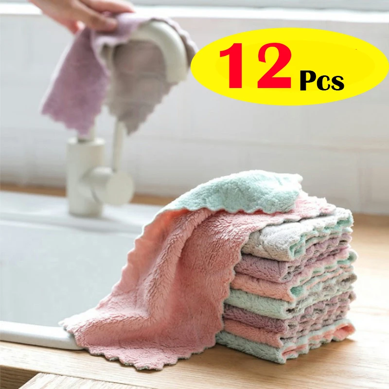 12PCS High-efficiency Super Absorbent Microfiber Kitchen Dish Cloth Tableware Household Cleaning Towel Kitchen Tools Gadgets
12PCS High-efficiency Super Absorbent Microfiber Kitchen Dish Cloth Tableware Household Cleaning Towel Kitchen Tools Gadgets