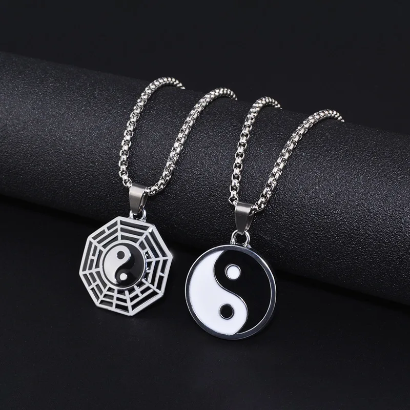 Fashion Simple Tai Chi Gossip Pendant Necklaces For Men and Women Hip Hop Sweater Chain Couple Jewelry Accessories Wholesale
Fashion Simple Tai Chi Gossip Pendant Necklaces For Men and Women Hip Hop Sweater Chain Couple Jewelry Accessories Wholesale
