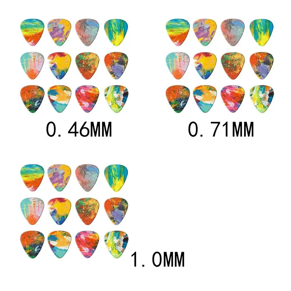 10Pcs 0.46/0.71/1.0mm Guitar Paddle Graffiti Color Acoustic Guitar Picks Musical Instrument Accessories Pick Guitar Accessories
10Pcs 0.46/0.71/1.0mm Guitar Paddle Graffiti Color Acoustic Guitar Picks Musical Instrument Accessories Pick Guitar Accessories