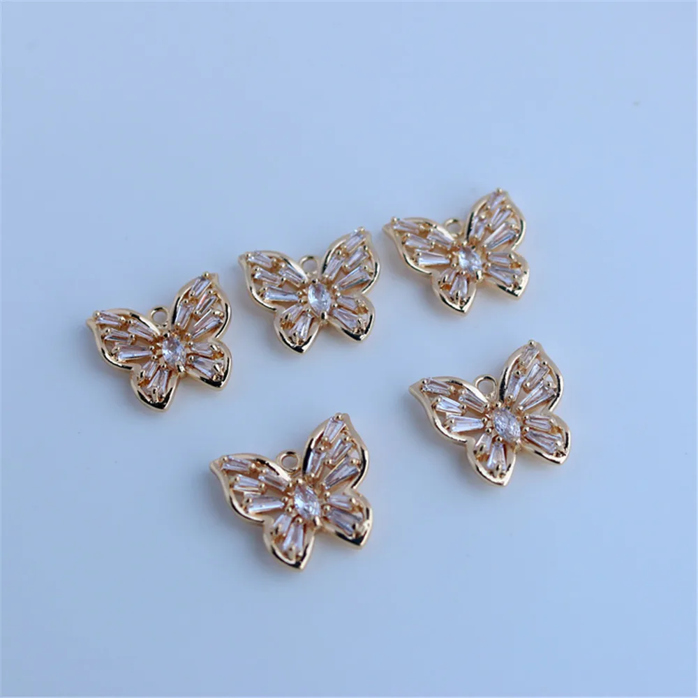 14k package gold color retention zircon butterfly 15 * 16mm pendant pendant bracelet necklace diy pendant
14k package gold color retention zircon butterfly 15 * 16mm pendant pendant bracelet necklace diy pendant