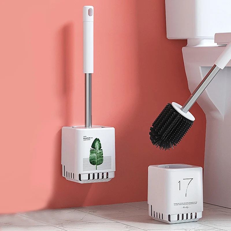 TPR Rubber Head Toilet Brush With Holder Bowl Set Soft Silicone Home Bathroom Cleaning Brush Wall Mounted Floorstanding Cleaner
TPR Rubber Head Toilet Brush With Holder Bowl Set Soft Silicone Home Bathroom Cleaning Brush Wall Mounted Floorstanding Cleaner