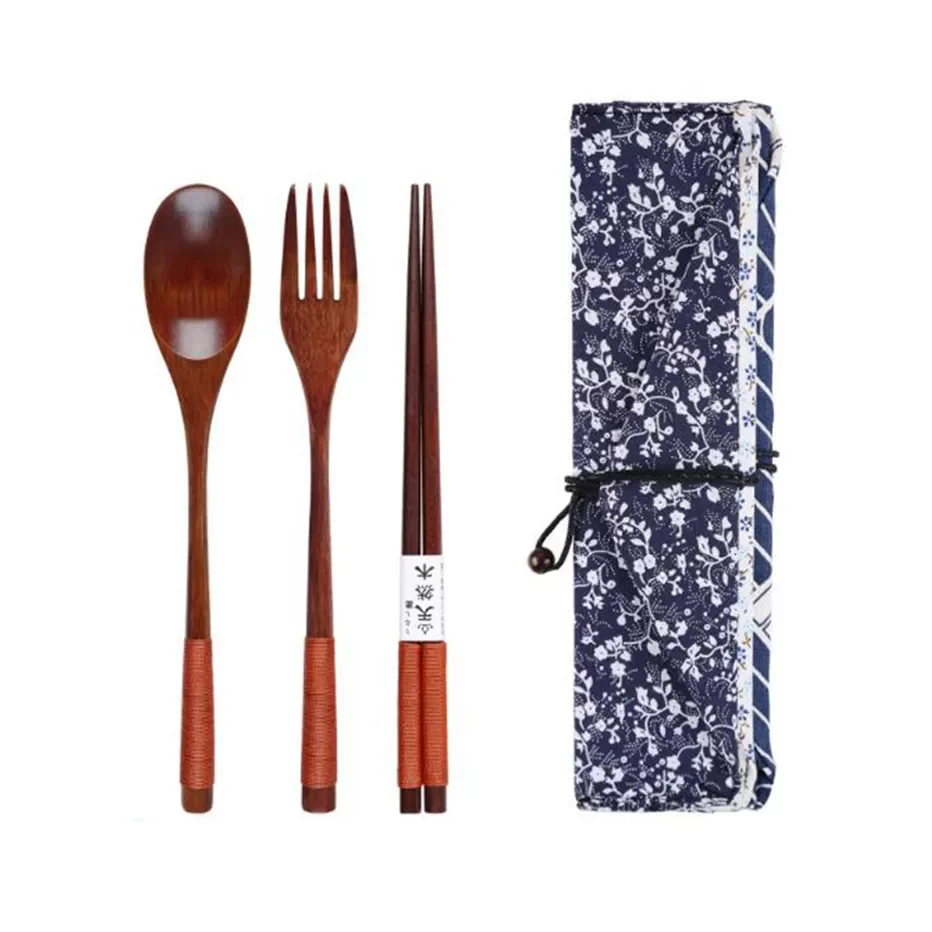 Japan Style Wooden Tableware Set Spoon Fork Chopsticks with Storage Case Travel Cutlery Set
Japan Style Wooden Tableware Set Spoon Fork Chopsticks with Storage Case Travel Cutlery Set