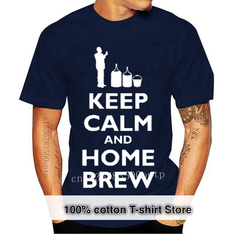 Мужская футболка с коротким рукавом, круглым вырезом и надписью Keep Calm and Home Brew
Мужская футболка с коротким рукавом, круглым вырезом и надписью Keep Calm and Home Brew