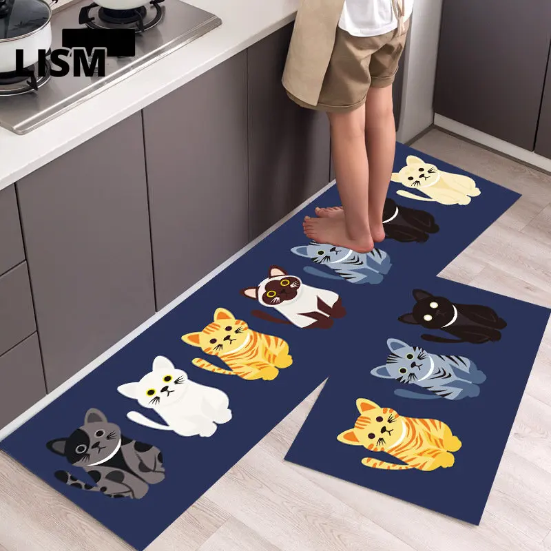 Cat Kitchen Floor Mats Long Carpet Living Room Bathroom Anti-Slip Entrance Doormat Area Rugs Bedroom Decoration Hallway Balcony
Cat Kitchen Floor Mats Long Carpet Living Room Bathroom Anti-Slip Entrance Doormat Area Rugs Bedroom Decoration Hallway Balcony