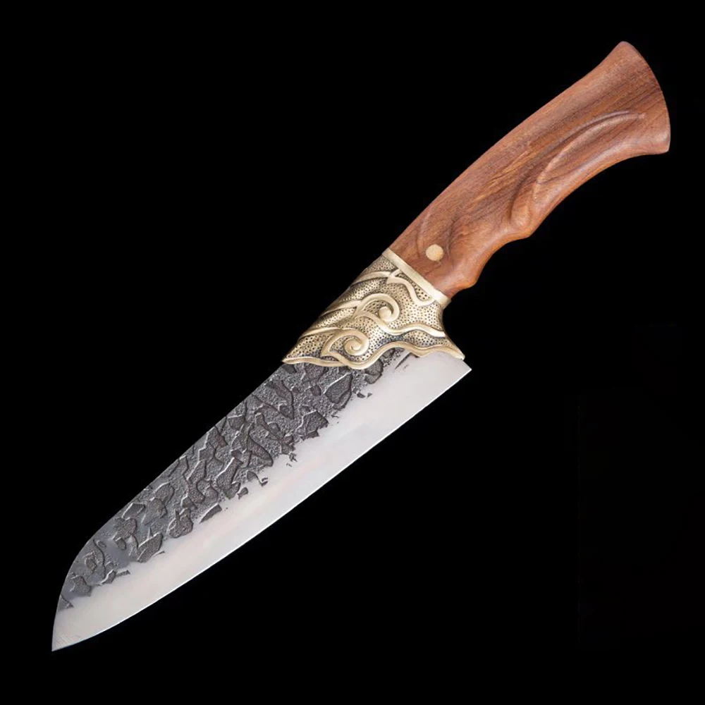 Longquan Kitchen Knife 7Cr17MoV Handmade Forged 7 Inch Fixed Blade Chef Slicing Sashimi Cleaver Sushi Japanese Santoku Knife New
Longquan Kitchen Knife 7Cr17MoV Handmade Forged 7 Inch Fixed Blade Chef Slicing Sashimi Cleaver Sushi Japanese Santoku Knife New