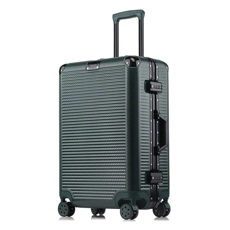 

20" 24" 26" 29" Aluminum Frame Travel Trolley Luggage Spinner Carry On Cabin Rolling Hardside Luggage Suitca