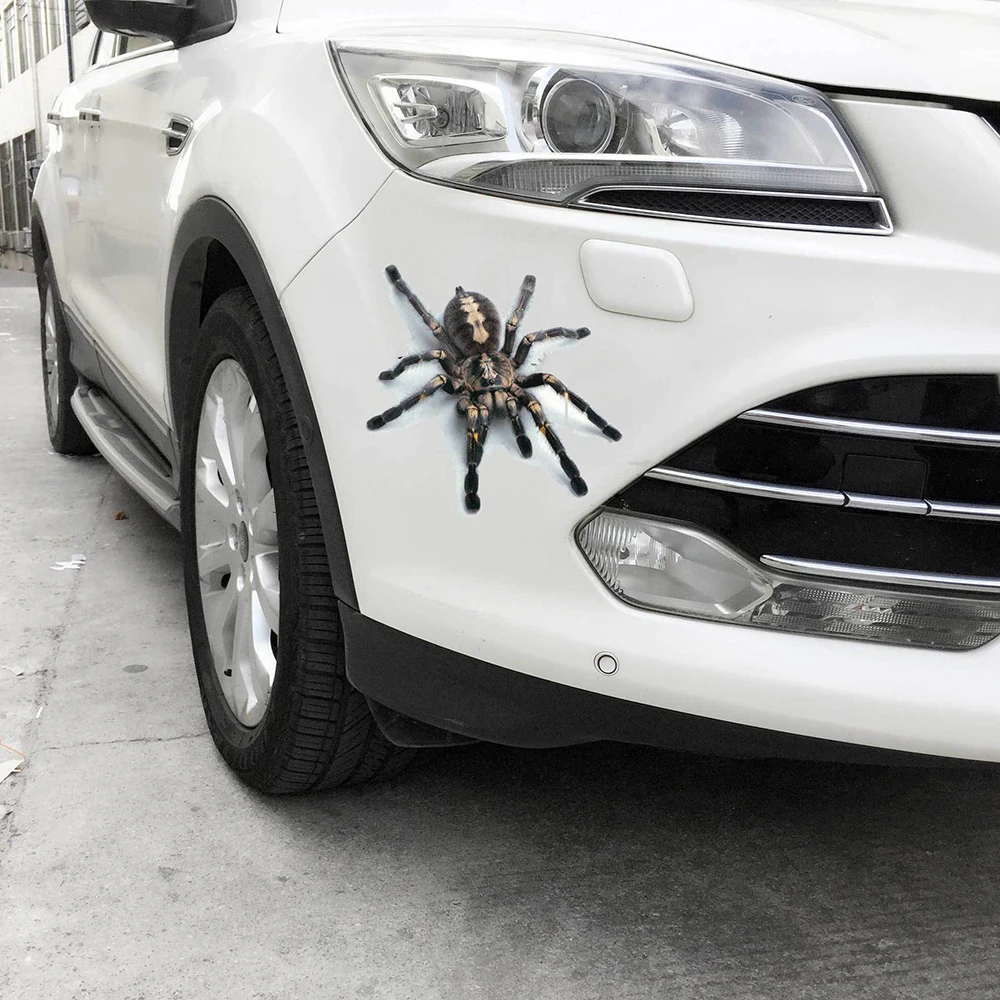 

3D Автомобильные наклейки и Переводные картинки в виде паука, животные, яркий Скорпион, ящерица, забавные наклейки на автомобильную полоску, самодельные Стикеры для стайлинга автомобиля, аксессуары