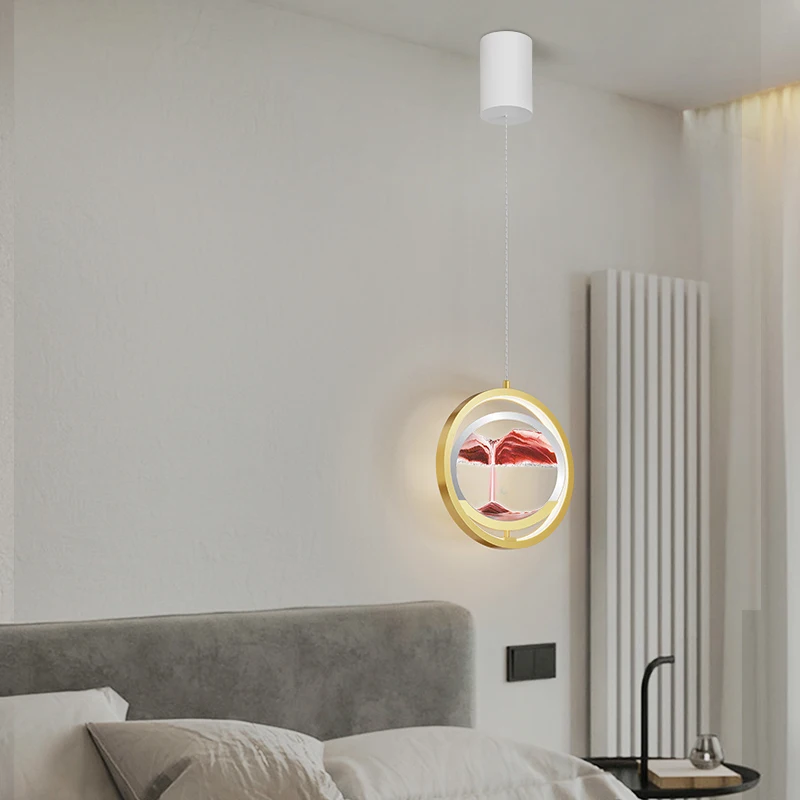 Light Luxury Led Pendant Lights Bedroom Bedside Lighting Simple Modern Restaurant Round Quicksand Small Hanging Line Chandeliers
Light Luxury Led Pendant Lights Bedroom Bedside Lighting Simple Modern Restaurant Round Quicksand Small Hanging Line Chandeliers