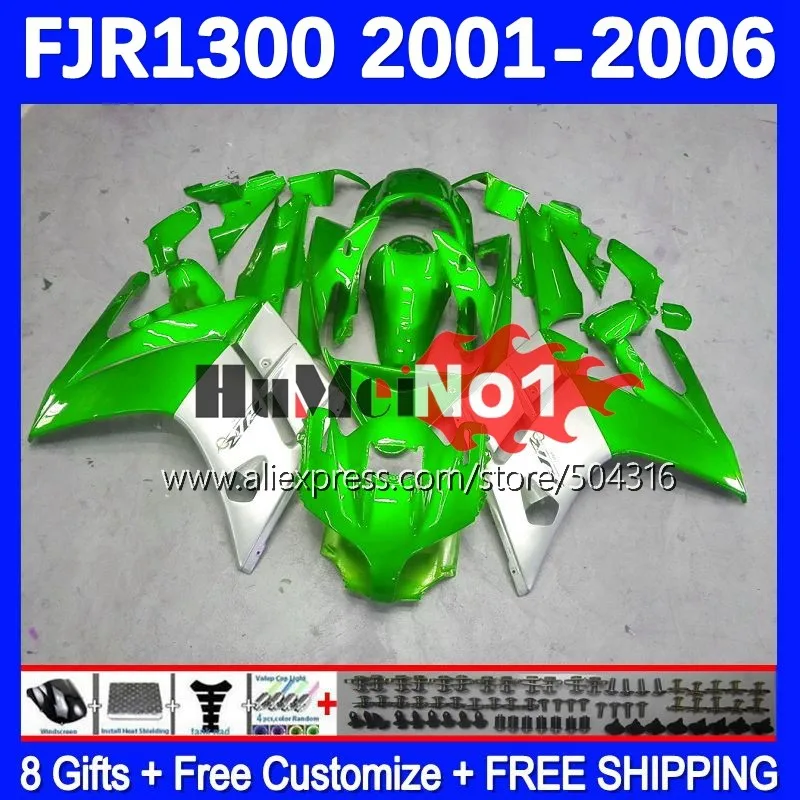 Body For YAMAHA FJR-1300 FJR1300 FJR1300A 01 02 03 05 06 158MC.62 green gloss FJR 1300 A C 2001 2002 2003 2004 2005 2006 Fairing
Body For YAMAHA FJR-1300 FJR1300 FJR1300A 01 02 03 05 06 158MC.62 green gloss FJR 1300 A C 2001 2002 2003 2004 2005 2006 Fairing