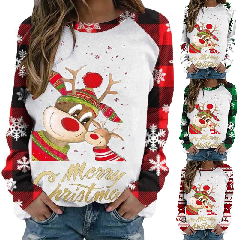 Женский свитшот с длинным рукавом, с круглым вырезом
Женский свитшот с длинным рукавом, с круглым вырезом