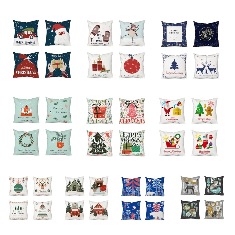 Christmas Pillow Covers 18x18 Inch Set of 4 Throw Pillow Covers Christmas Decor 11XA
Christmas Pillow Covers 18x18 Inch Set of 4 Throw Pillow Covers Christmas Decor 11XA