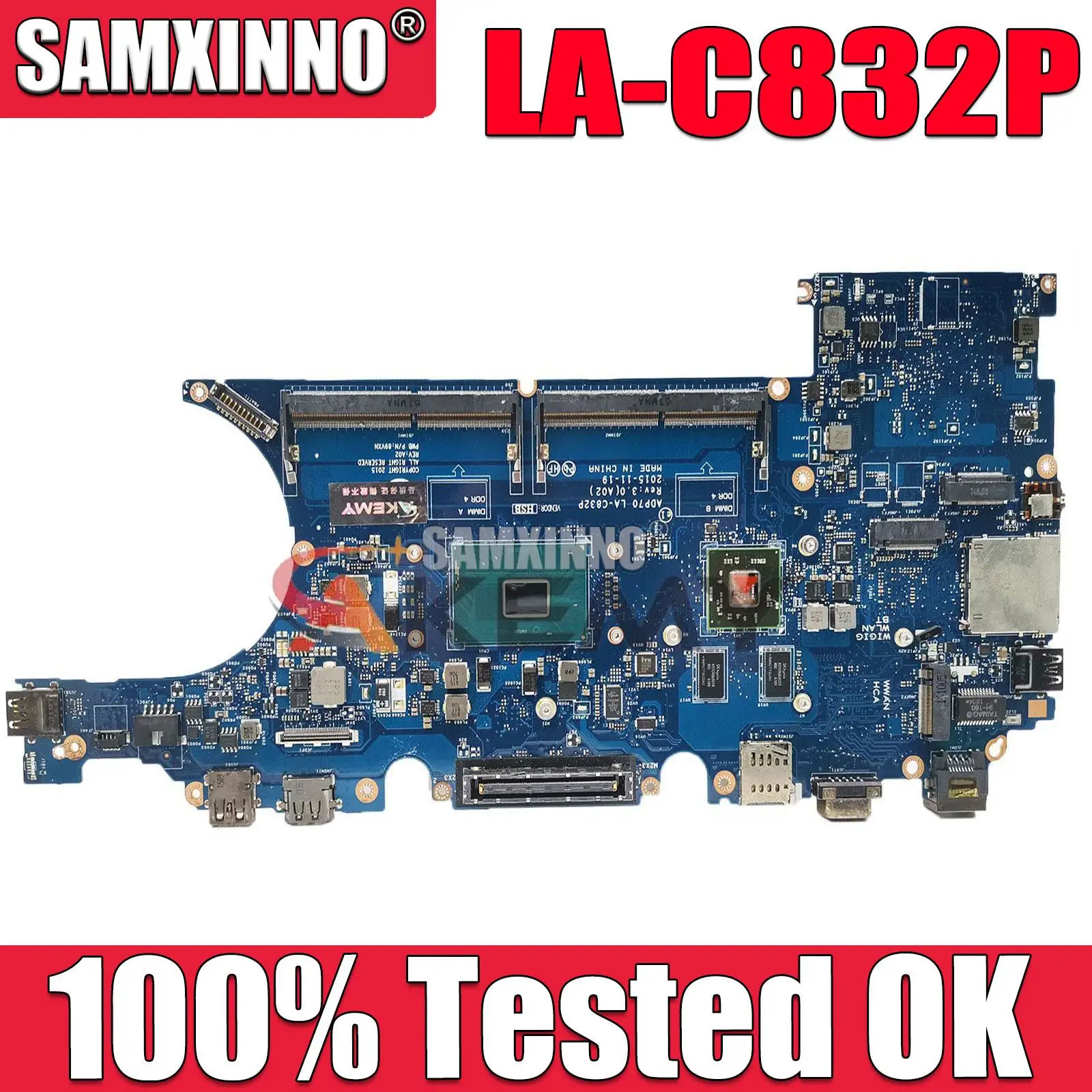 LA-C832P i5-6440HQ FOR Dell Latitude 14 5480 E5480 Laptop Notebook Motherboard CN-0KP60X KP60X Mainboard 100% Tested
LA-C832P i5-6440HQ FOR Dell Latitude 14 5480 E5480 Laptop Notebook Motherboard CN-0KP60X KP60X Mainboard 100% Tested