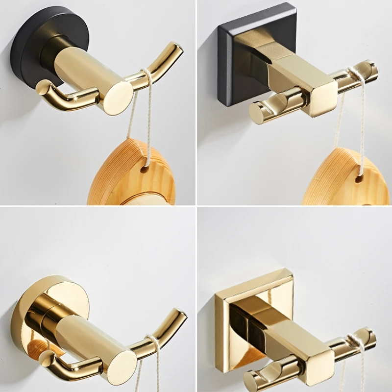 Copper Coat Hook Gold Robe Hook Black Hanger Hook for Bathroom Decoration Accessories Wall Hooks Waterproof Towel Hook Racks 
Copper Coat Hook Gold Robe Hook Black Hanger Hook for Bathroom Decoration Accessories Wall Hooks Waterproof Towel Hook Racks
